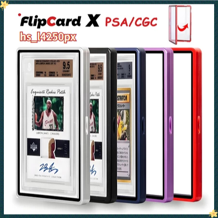 【กล่องของขวัญ】รุ่นใหม่ Graded Cards Protector PSA/CGC Card Case ตัวป้องกันการ์ดเกรด UV Protection Slabกรอบแม่เหล็ก