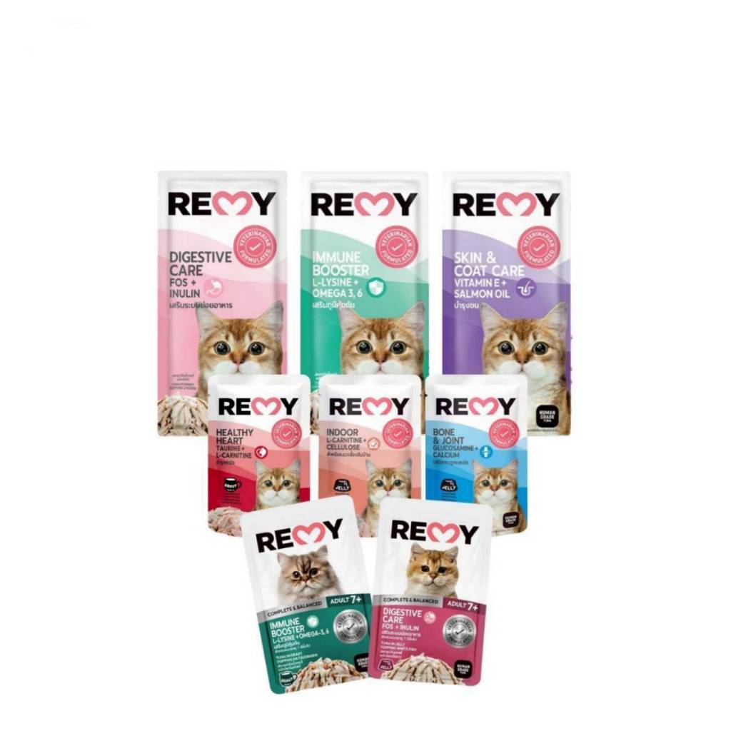 REMY Dog เรมี่ สุนัข อาหารเปียก แบบโหล12ซอง ขนาด110g