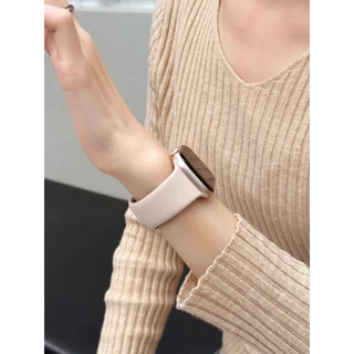 พร้อมส่ง สายซิลิโคนเรียบ ใช้ได้กับ Smart Watch 11 10 9 8 7 6 5 4 3 2 1 Se Ultra H26mini CD5GPro Ai11 Co10mini LG79mini