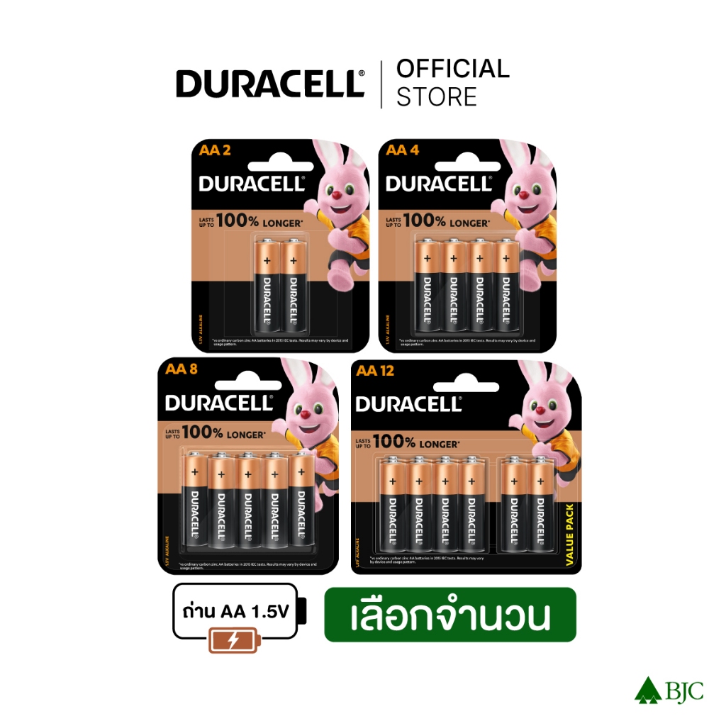 Duracell Copper Black AA - เลือกจำนวนด้านใน