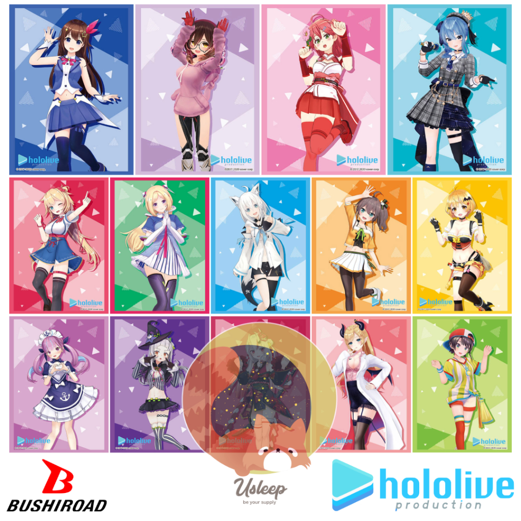 Bushiroad Sleeve Collection HG Hololive Production : Sora, Suisei, Fubuki, Aqua, Shion, Flare, Choco, Noel, Watame, Luna