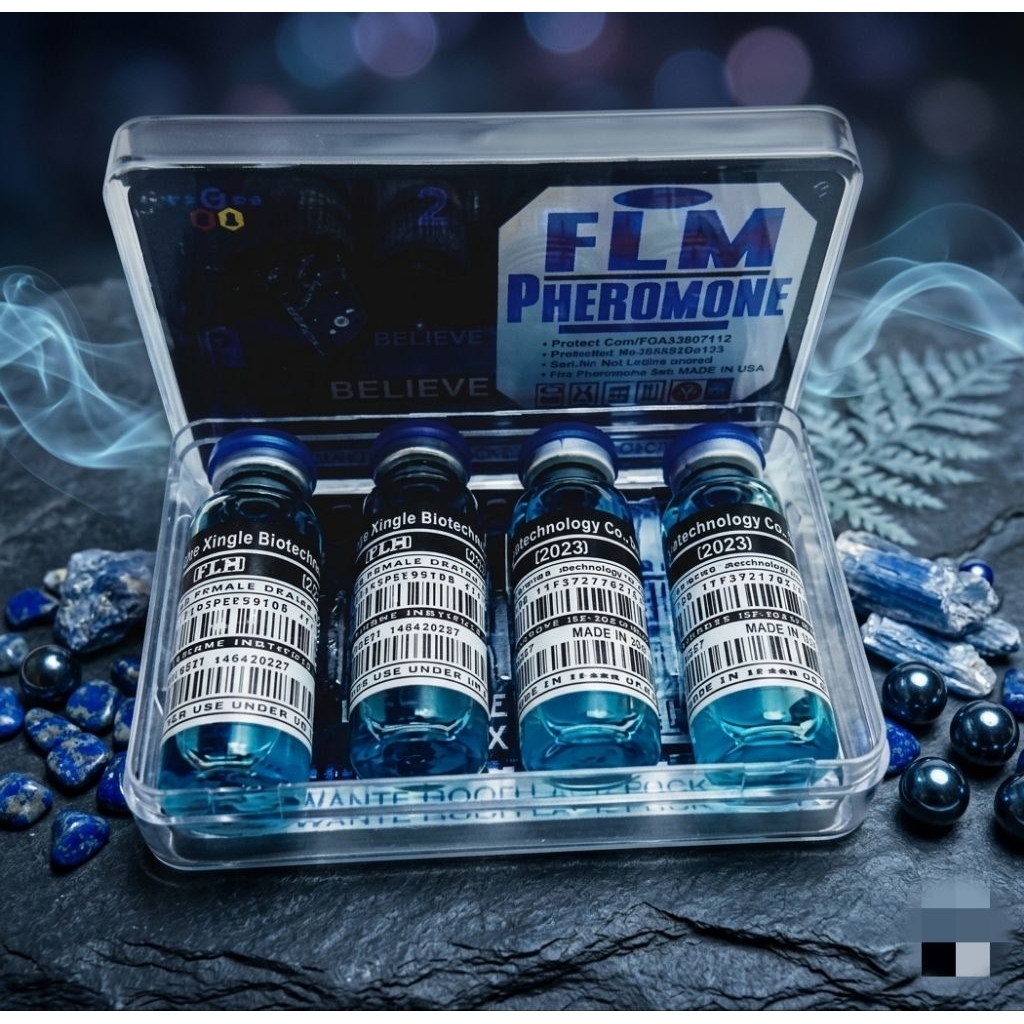 ​🔮 เสน่ห์ลึกลับที่ยากจะต้านทาน... FLM Pheromone BLUE 💙 1 กล่อง บรรจุ 4 ขวด เปลี่ยนคุณเป็นคนใหม่ที่น่าค้นหามากกว่าเดิม
