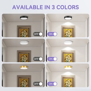 🔥3 สี ไฟดาวน์ไลท์ led โคมไฟติดเพดาน มินิ สปอตไลท์ โคมไฟ 5w 10w 15wโคมไฟเพดาน ตกแต่งห้อง ใช้สำหรับห้องนอนห้องครัว ไฟled