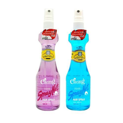 Caring Spray Net 120ml (หัวฉีด) แคริ่ง สเปรย์เนท สูตรแข็งอยู่ทรง