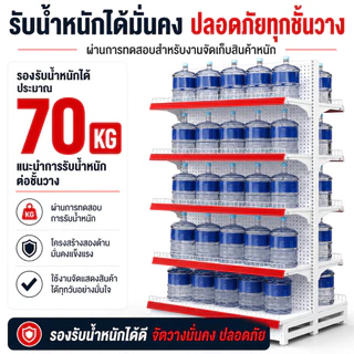 ชั้นวางโลหะ 5 ชั้น ชั้นวางของในซุปเปอร์มาร์เก็ต สำหรับซูเปอร์มาร์เก็ต วางขนม ใช้ในครัว อเนกประสงค์ ชั้นเก็บของสำหรับร้า