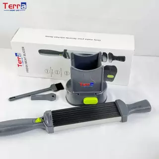 Terra Home Life เครื่องหั่นเนื้อ ที่สไลด์หมู เครื่องหั่นผัก วัสดุสแตนเลส ปรับความหนาได้ ถอดออกได้ ทำความสะอาดง่าย
