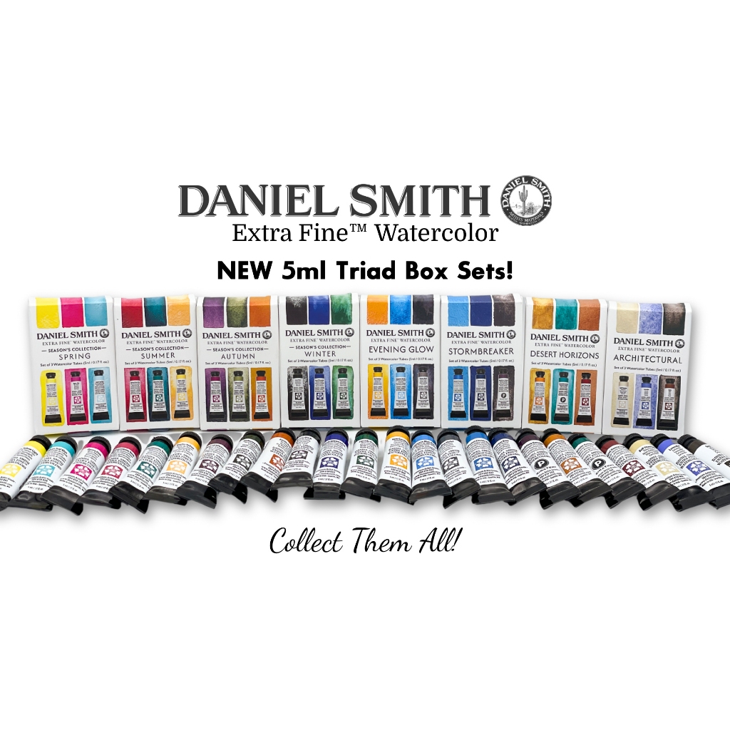 DANIEL SMITH Extra Fine™ Watercolors New 5ml Triad Box Sets