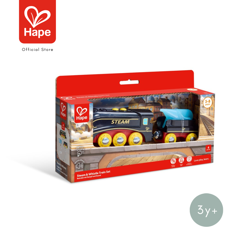 Hape Steam & Whistle Train Set ชุดรถไฟไอน้ำและนกหวีด รูปที่ 16