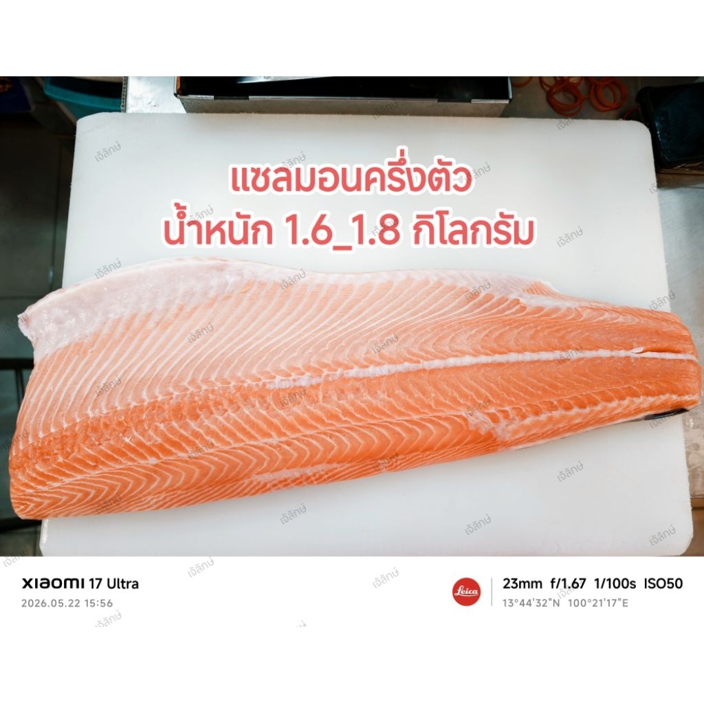 แซลมอนสด ( นอร์เวย์ )ครึ่งตัวน้ำหนัก 1.6_1.8กิโลกรัม❗ส่งด่วน กรุงเทพ,นนทบุรี,สมุทรปราการ