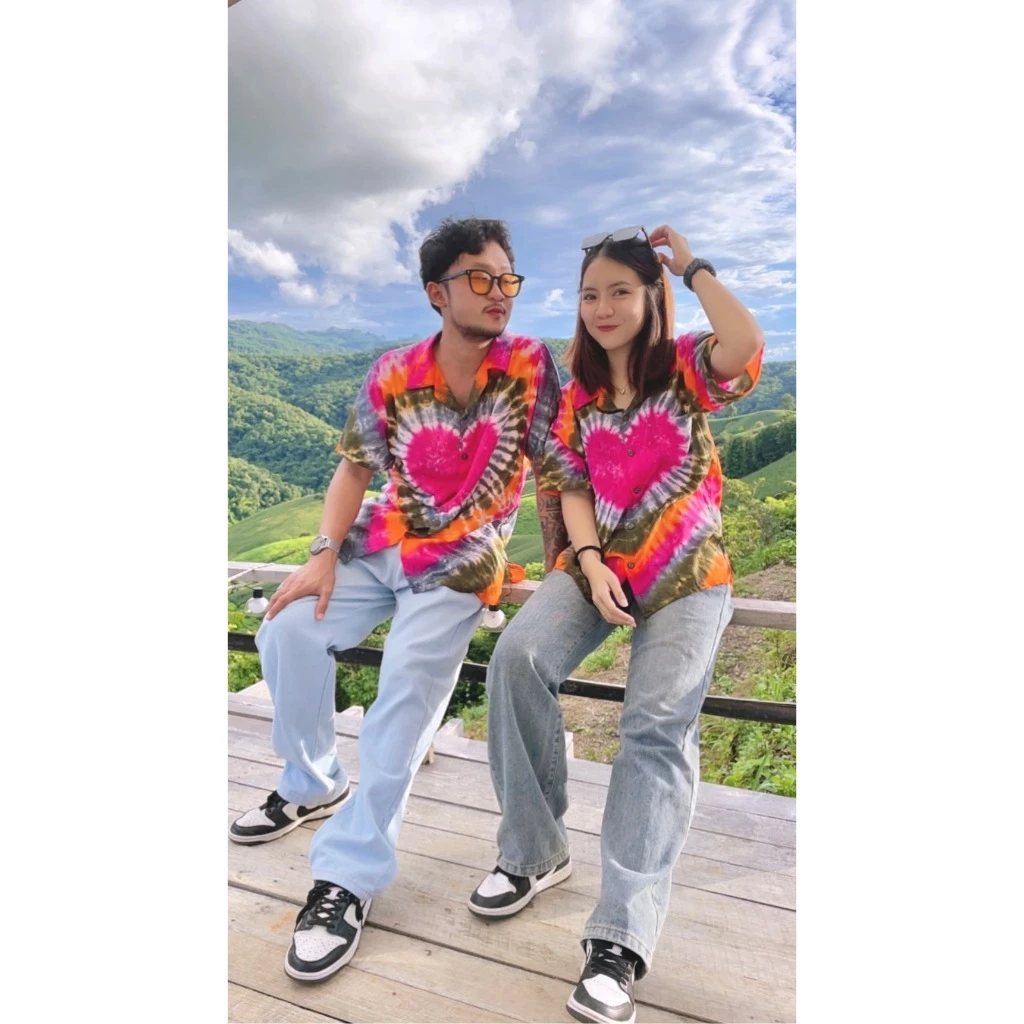 เสื้อเชิ๊ตมัดย้อมครามธรรมชาติ ผ้าฝ้ายแมมเบิด thumbnail 10