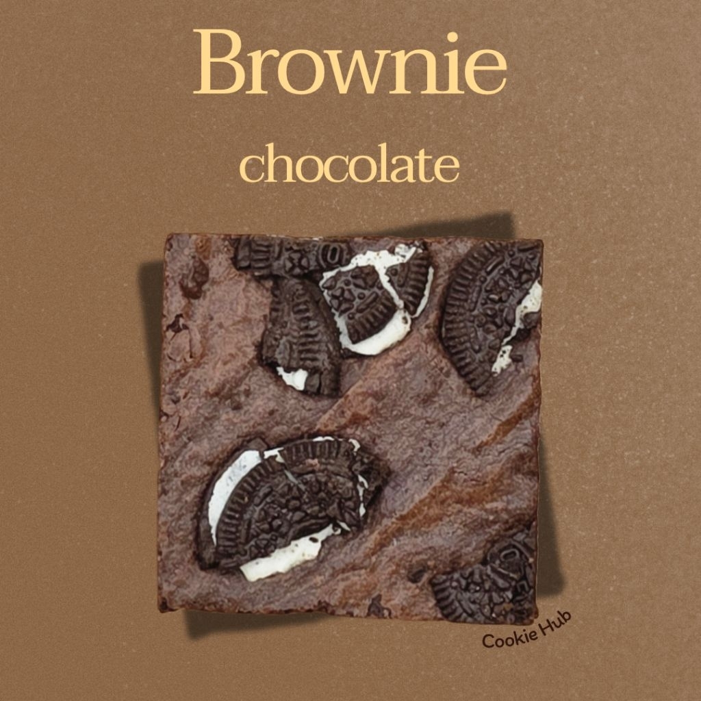🍫 บราวนี่ ช็อกโกแลตเข้มข้นอบสดใหม่ทุกถาด เนื้อบราวนี่แบบ chewy ขนาด 3x3" (1 ชิ้น)
