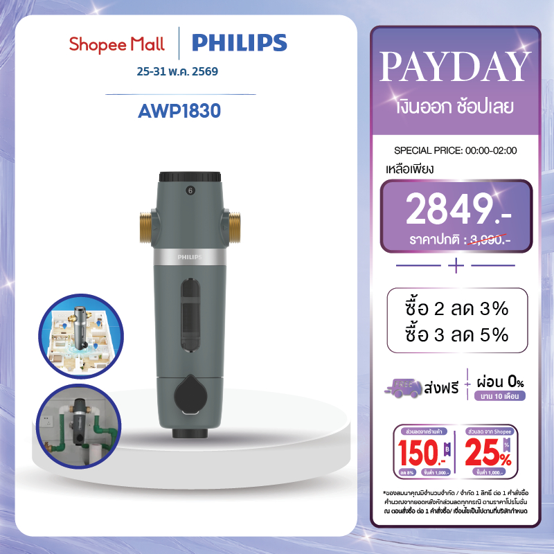 รีวิว Philips water AWP1830: ตัวกรองน้ำประปาตัวแรกที่บ้าน สุขภาพดี เริ่มต้นที่ความสะอาด