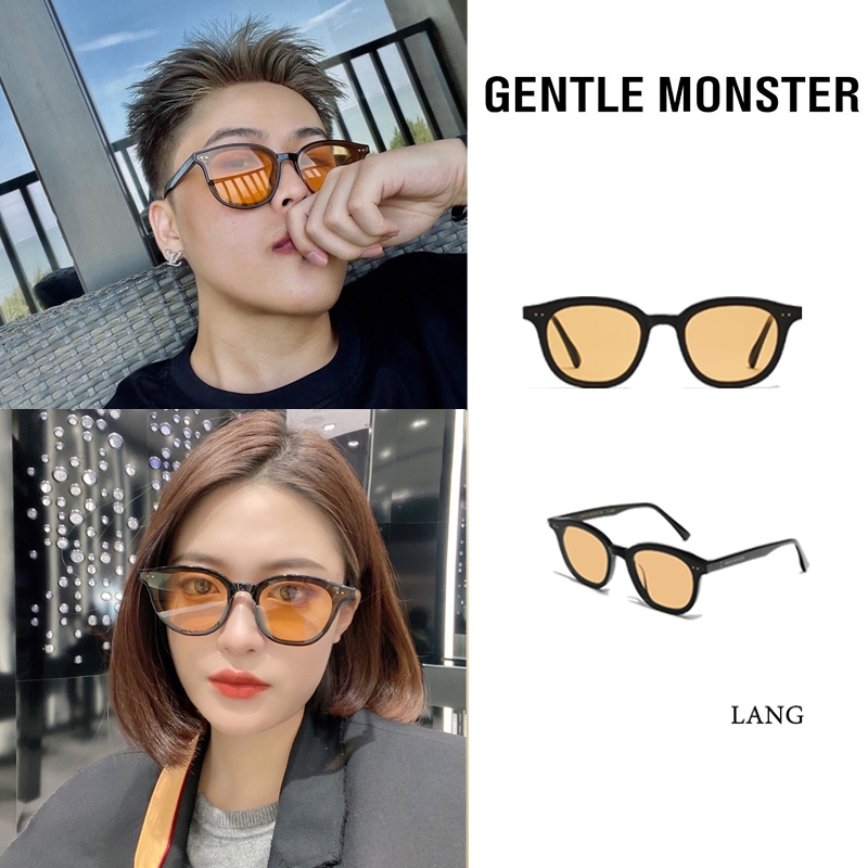 New Gentle Monster EYEW LANG(เจนเทิล มอนสเตอร์)  ของแท้ แว่นตากันแดด เลนส์โพลาไรซ์ uv400 สําหรับทุกเพศ