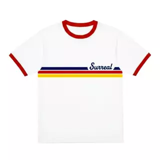 SURREAL เสื้อ Ringer Tee 70's mood ดีไซน์เรียบมีเอกลักษณ์ ผ้า Cotton 100% ระบายอากาศดี ขอบสีตัดชัดเจน ฟีลวินเทจคลาสสิก
