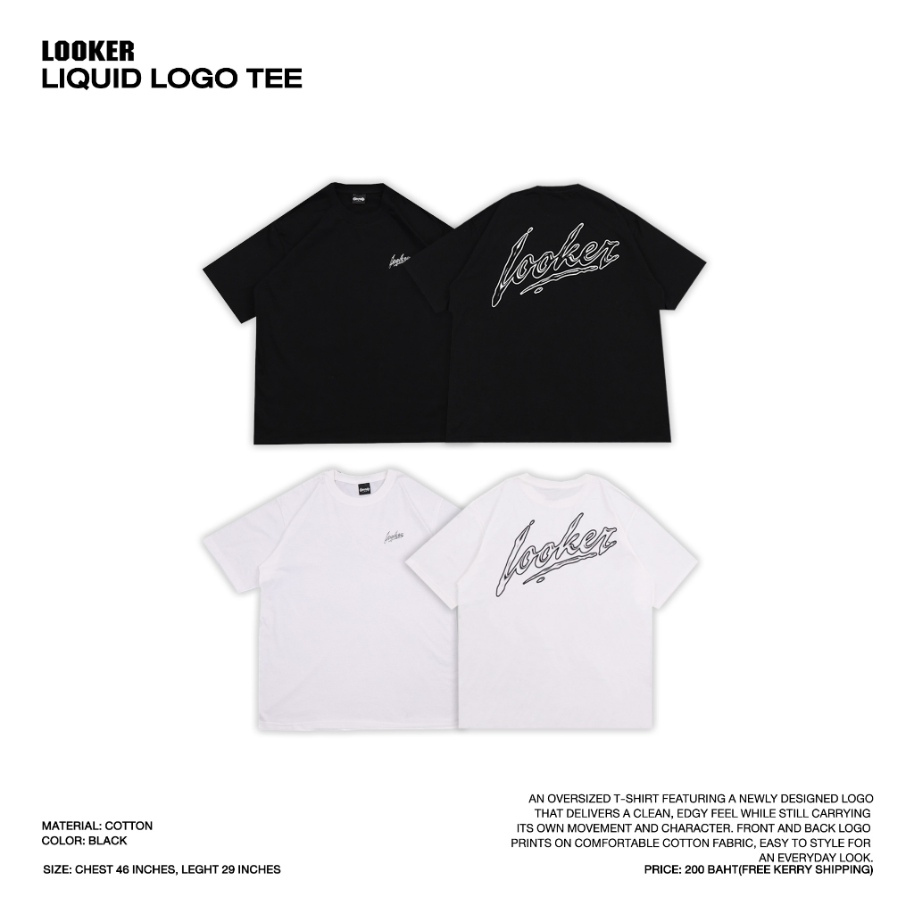 LOOKER® — LIQUID LOGO TEE.....
