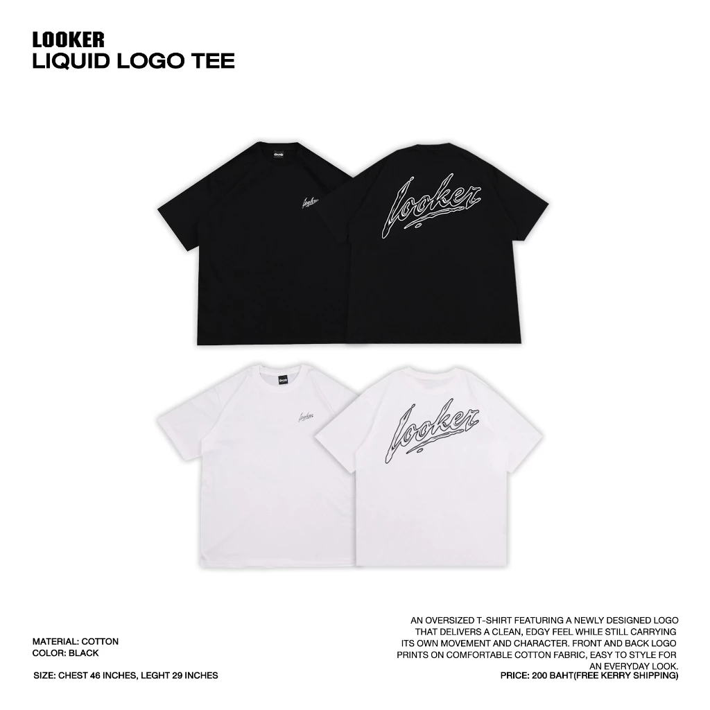 LOOKER® — LIQUID LOGO TEE.....