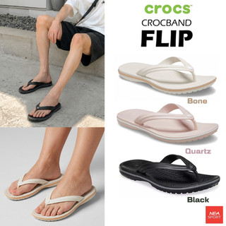 [แตะที่พร้อมทุกสถานการณ์] CROCS Crocband - Flip ใส่สบาย รองเท้าแตะ หูคีบ คร็อคส์ แท้ รุ่นฮิต ได้ทั้งชายหญิง