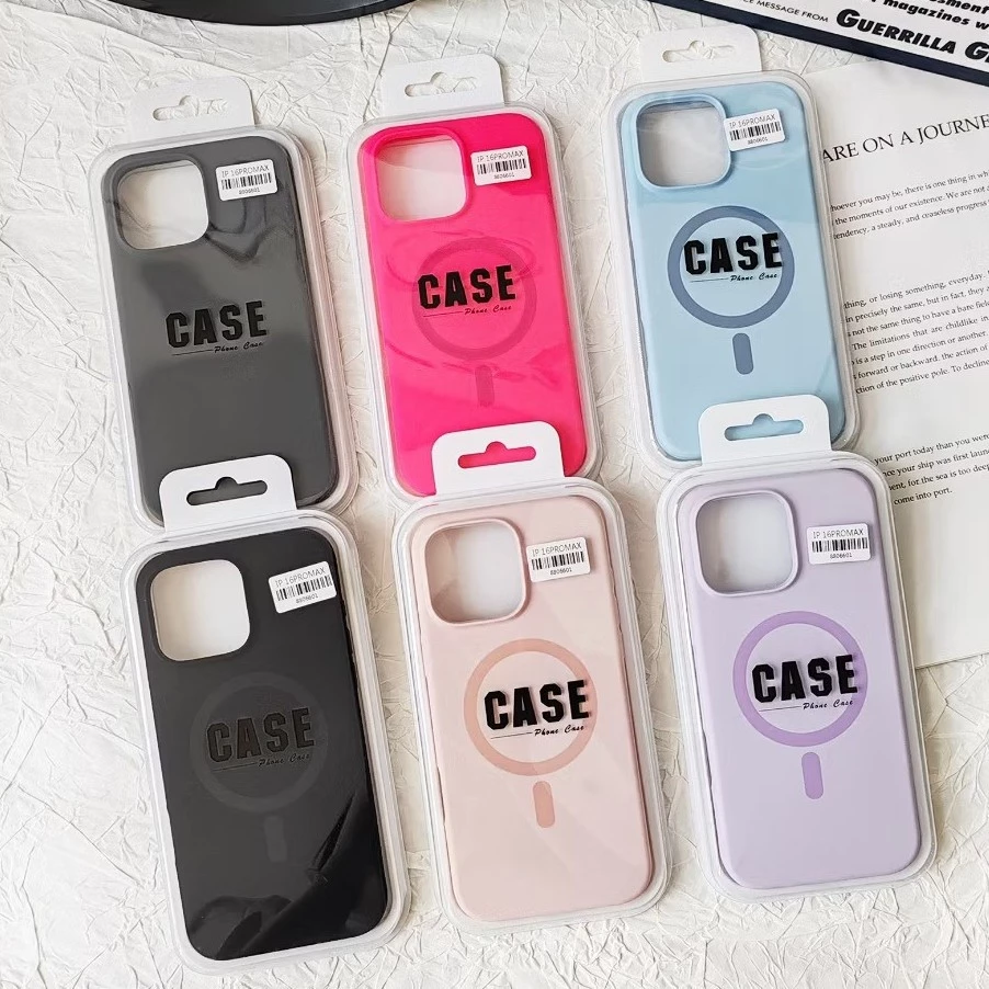 For 17 Pro max เคสซิลิโคน เคสชาร์จได้ เคสสีพื้นชาร์จได้ งานกำมะหยี่ สําหรับไอโฟน 13 14 15 16 11 12 Pro PROMAX 13promax