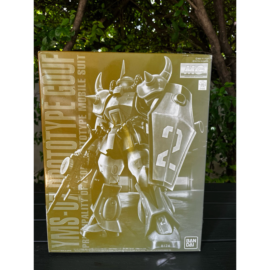 MG 1/100 Prototype Gouf (P-Bandai) แท้ สภาพต่อค้าง/ทำสีบางจุด อะไหล่-ดีคอลครบ กล่องคู่มือมีครบ เหมาะ