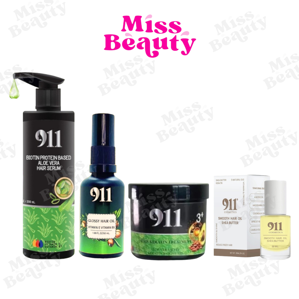 911 รหัสลับคืนผมสวย ทรีทเม้นท์ / เซรั่ม / กลอซซี่ / ยืดขั้นตอนเดียว