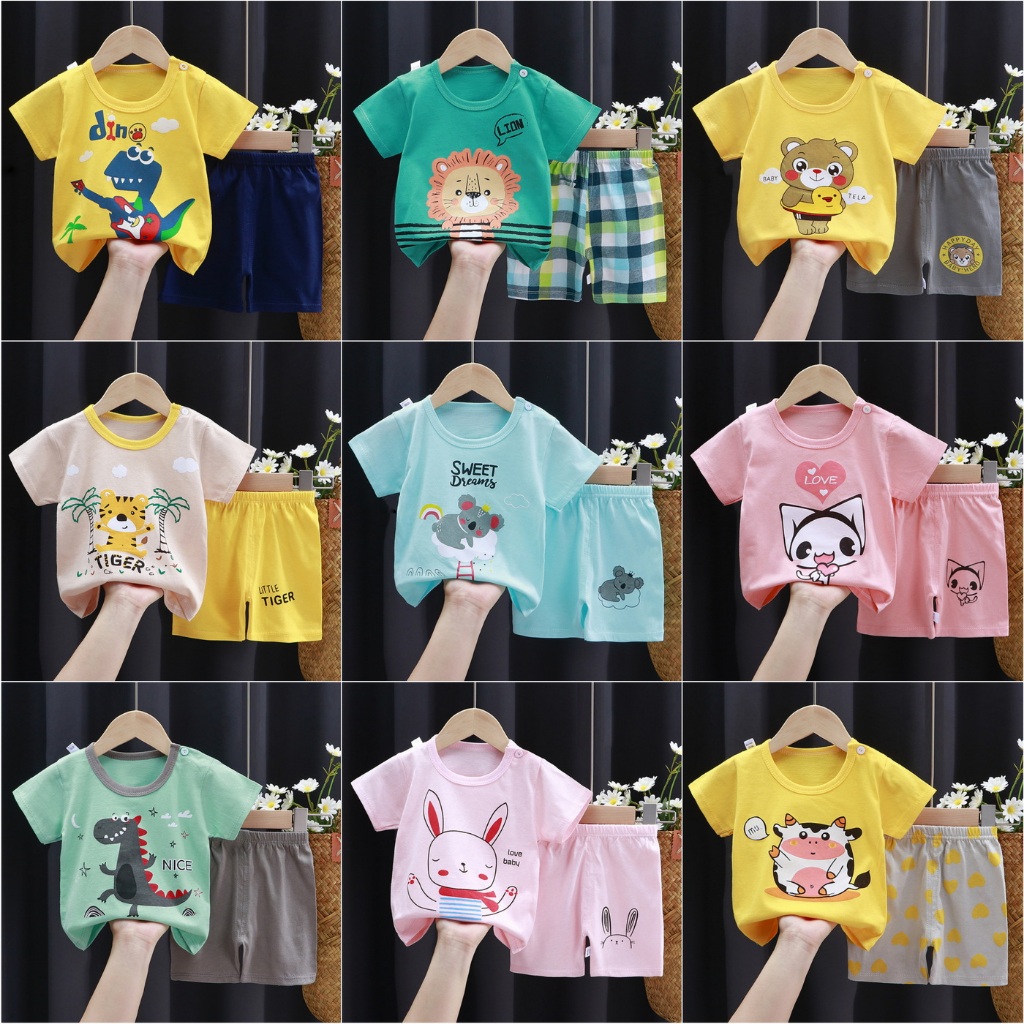 ลดล้างสต๊อก เสื้อผ้าเด็ก ชุดเด็ก คละลาย เซต 2 ชิ้น