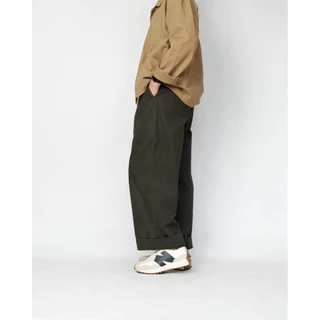 Baggy Pants V.3 | Cotton Premium กางเกงขากระบอกใหญ่ ผ้าคอตตอนเนื้อกำลังดี เอวยืด ขาพับ 2 นิ้ว สไตล์ญี่ปุ่น