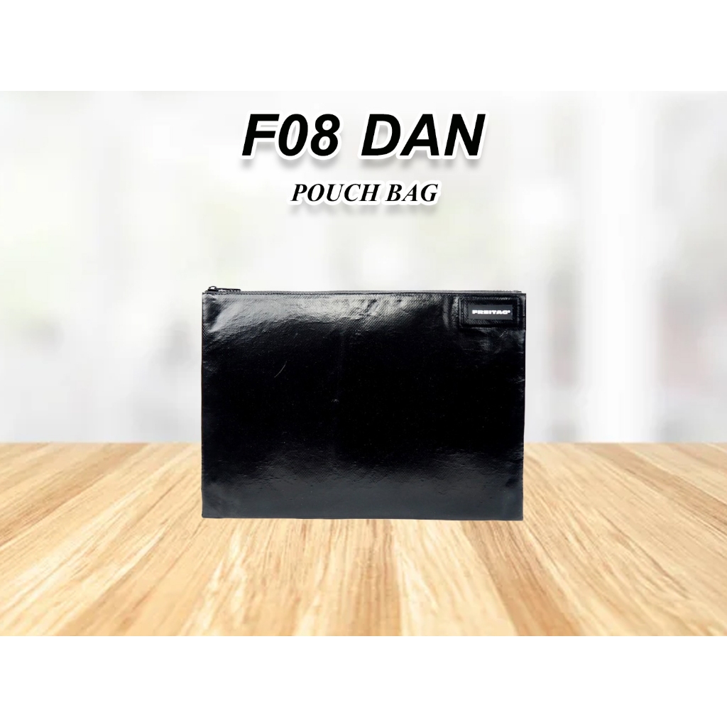 กระเป๋า FREITAG รุ่น F08 DAN (ผ้าดำล้วน-ซิบดำ) มือ1 การ์ดครบ ** หายากมาก **