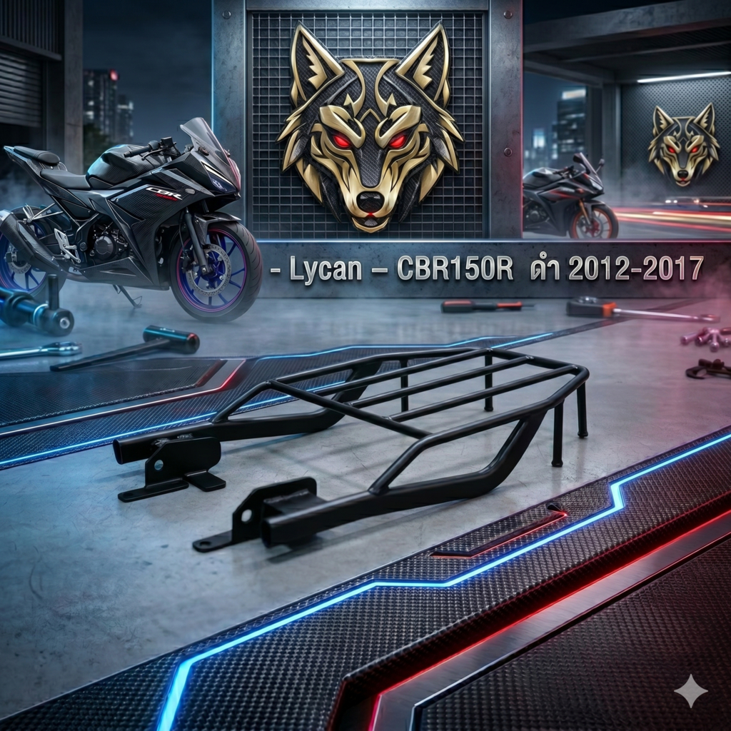 (GEN 2) ตะแกรงท้าย Honda CBR150R/i 2012-2017 ( ตัวเก่า) / CBR250 / CBR 300 เก่า ( ทรงนิยม งาน พรีเมี