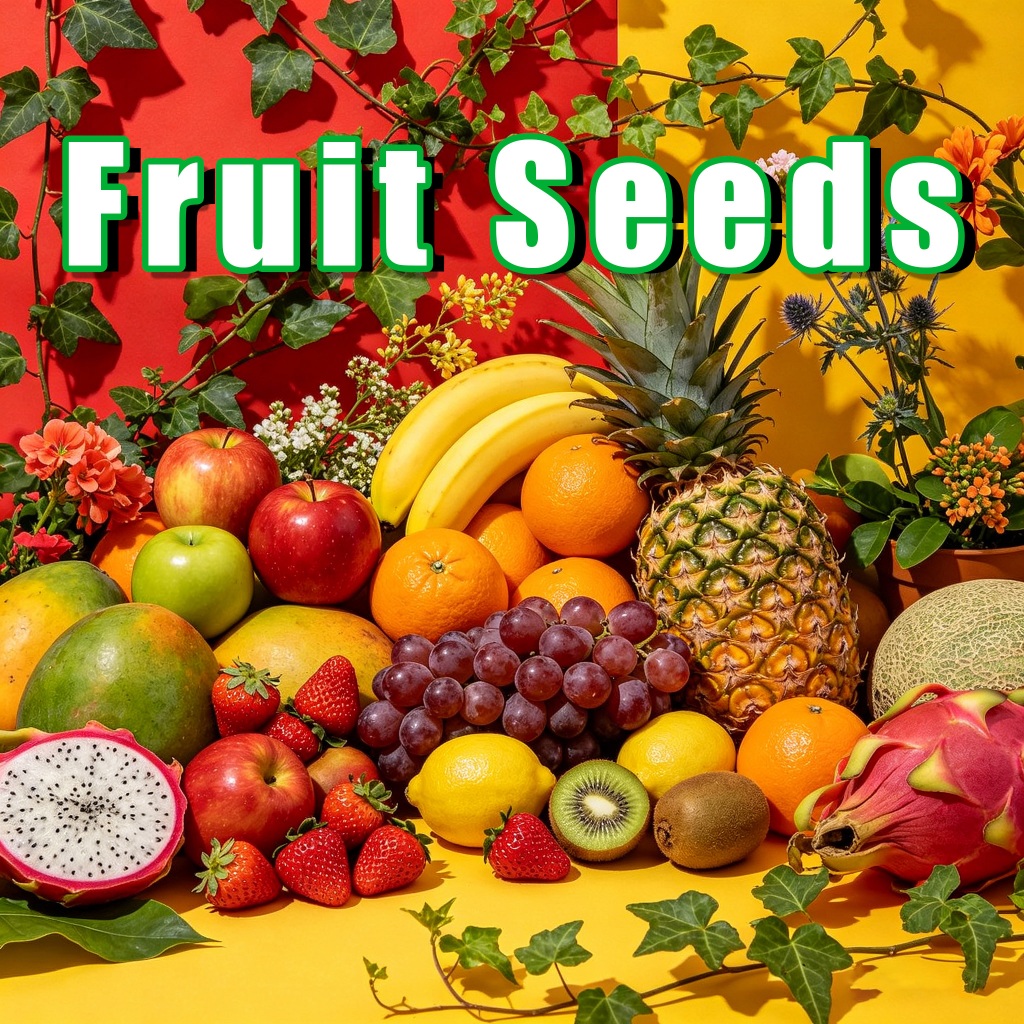 Fruit Seeds/เมล็ดผลไม้ มะละกอ สตรอเบอร์รี่ เชอร์รี่ บลูเบอร์รี่ กีวี่ ส้มโอ ฝรั่ง