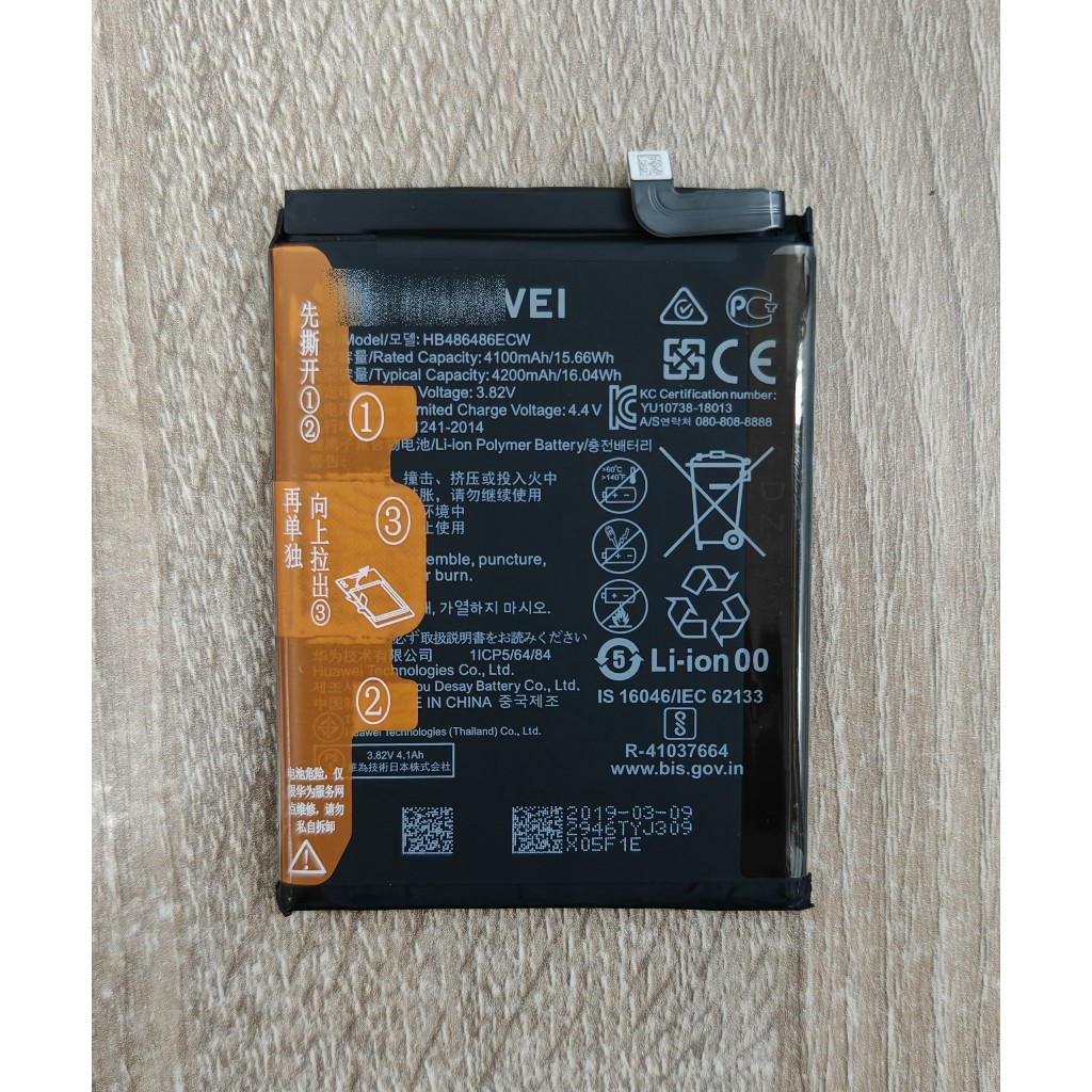 🌹  แบตเตอรี่แท้ !!! Huawei P30 Pro Battery HB486486ECW แถมชุดอุปกรณ์เปลี่ยนแบต