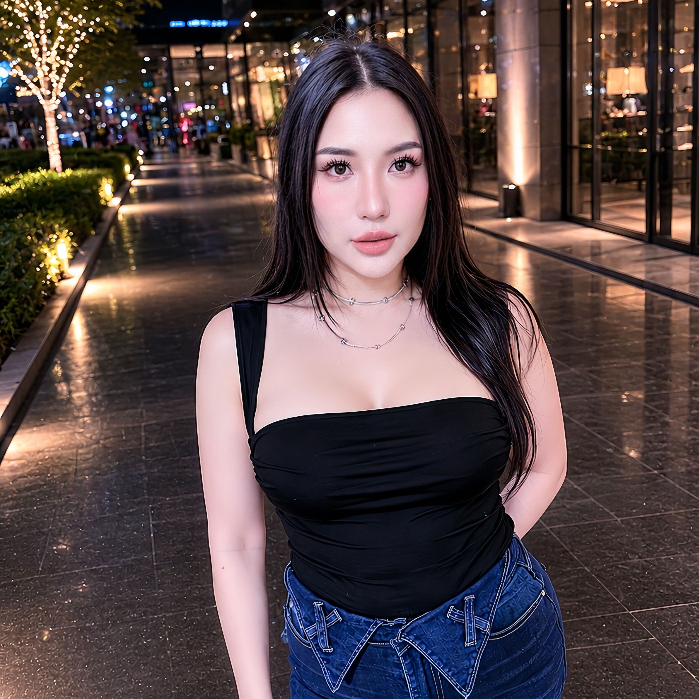 A18 เสื้อครอปกล้ามคอถ่วง Muenfun