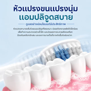 Momwell แปรงสีฟันไฟฟ้าโซนิค แปรงสีฟันไฟฟ้า สำหรับการดูแลและทำความสะอาดฟัน 4 โหมดประสิทธิภาพสูง