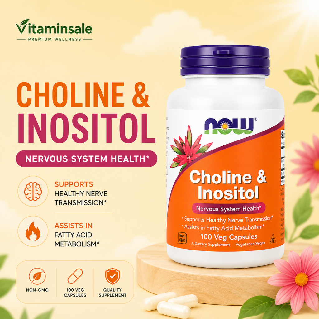 Now Foods, Choline & Inositol, 500 mg, 100 Capsules