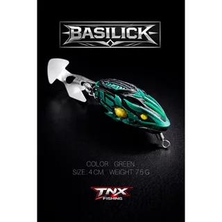 กบยาง TNX BASILICK 4cm 7.5g เหยื่อปลอมระดับพรีเมียม Premium Frog Lure ตกปลาช่อน ชะโด ตีสวะ First Edition