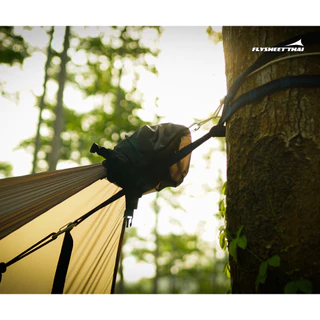 ฟลายชีท ทาร์ปเปล Tarp Hammock 3x4 15d PU ผ้าคลุมเปล ผ้าน้ำหนักเบา ฟลายชีทไทย Flysheetthai