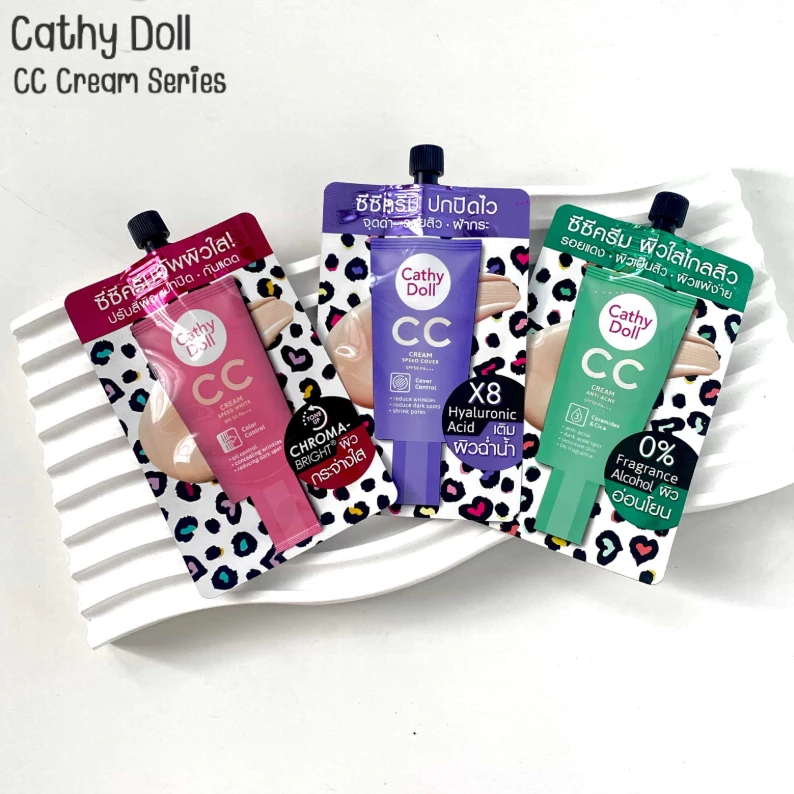ซีซีครีม Cathy Doll CC Cream SPF50 PA+++ 3 สูตร