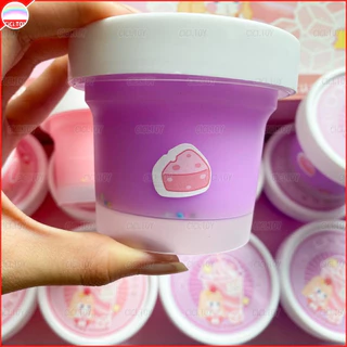 (DO107) สไลม์เนื้อนุ่ม กลิ่นหอมหวาน เล่นสนุก ยืดได้ดี เนื้อฟูนุ่ม ไม่เหนียวติดมือ มีท็อปปิ้งตกแต่ง