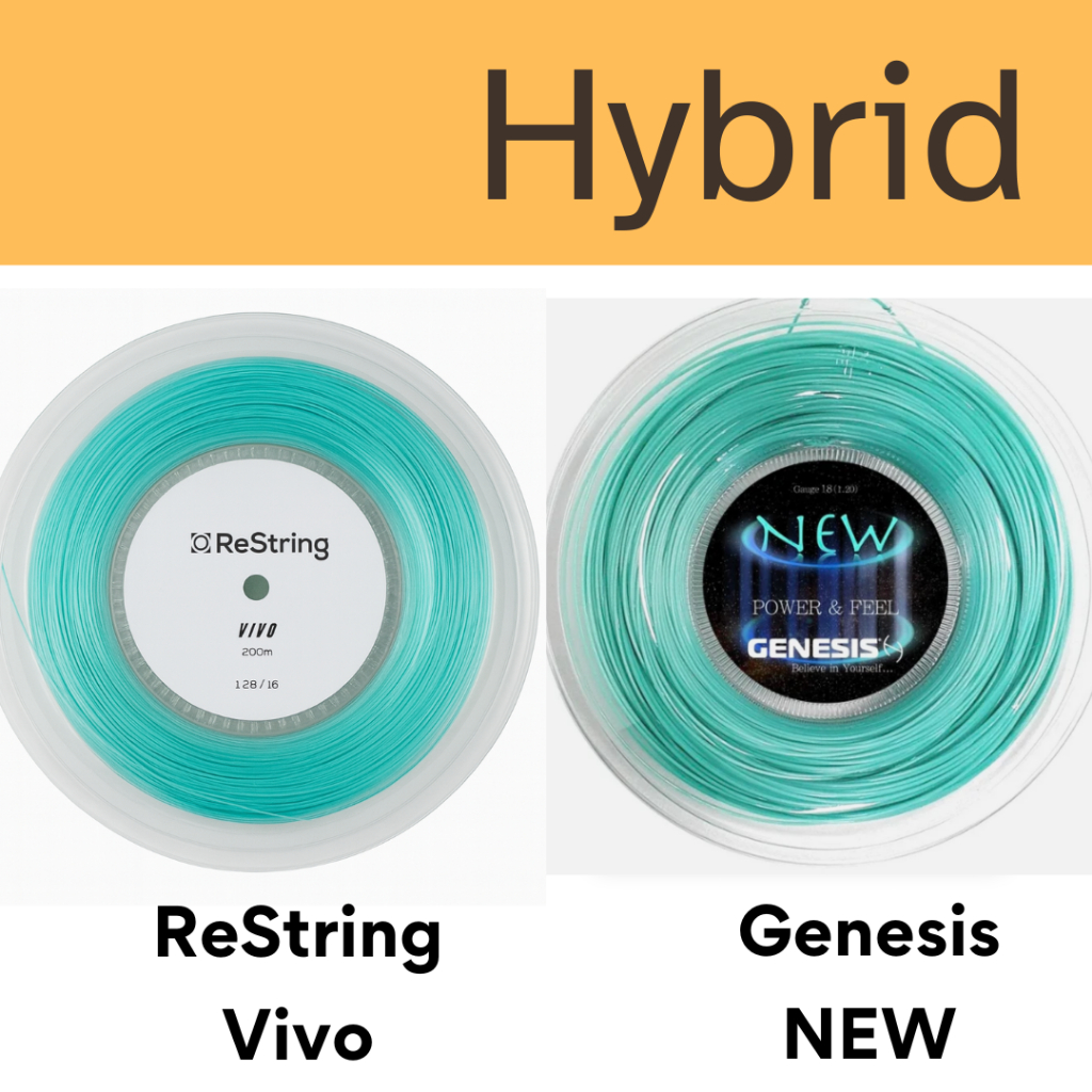เอ็นเทนนิสไฮบริด Restring Vivo / Genesis NEW (แบ่งขาย สำหรับ 1 ไม้)