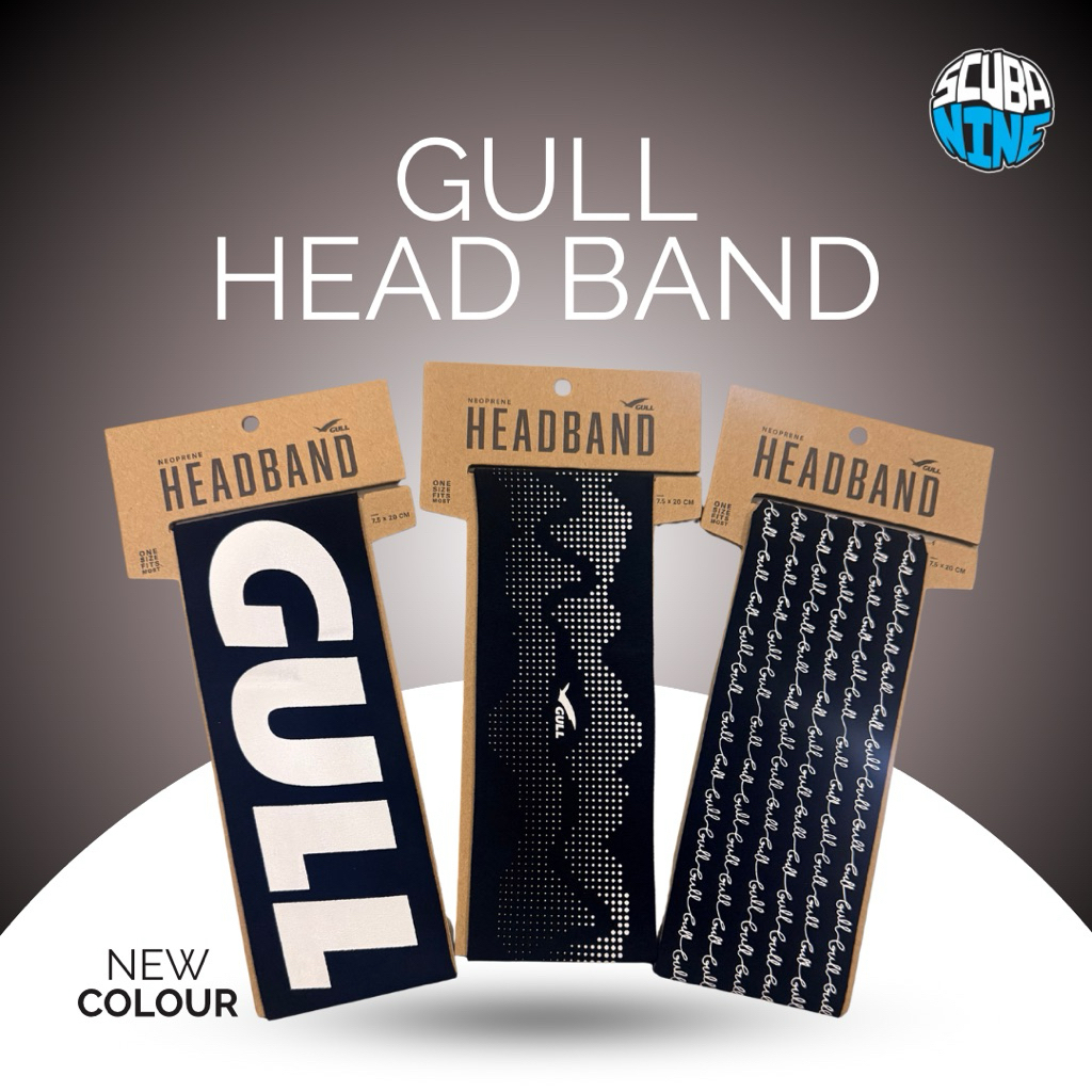 ลายใหม่ !! Gull Headband ผ้ารัดกันผม ระหว่างดำน้ำ