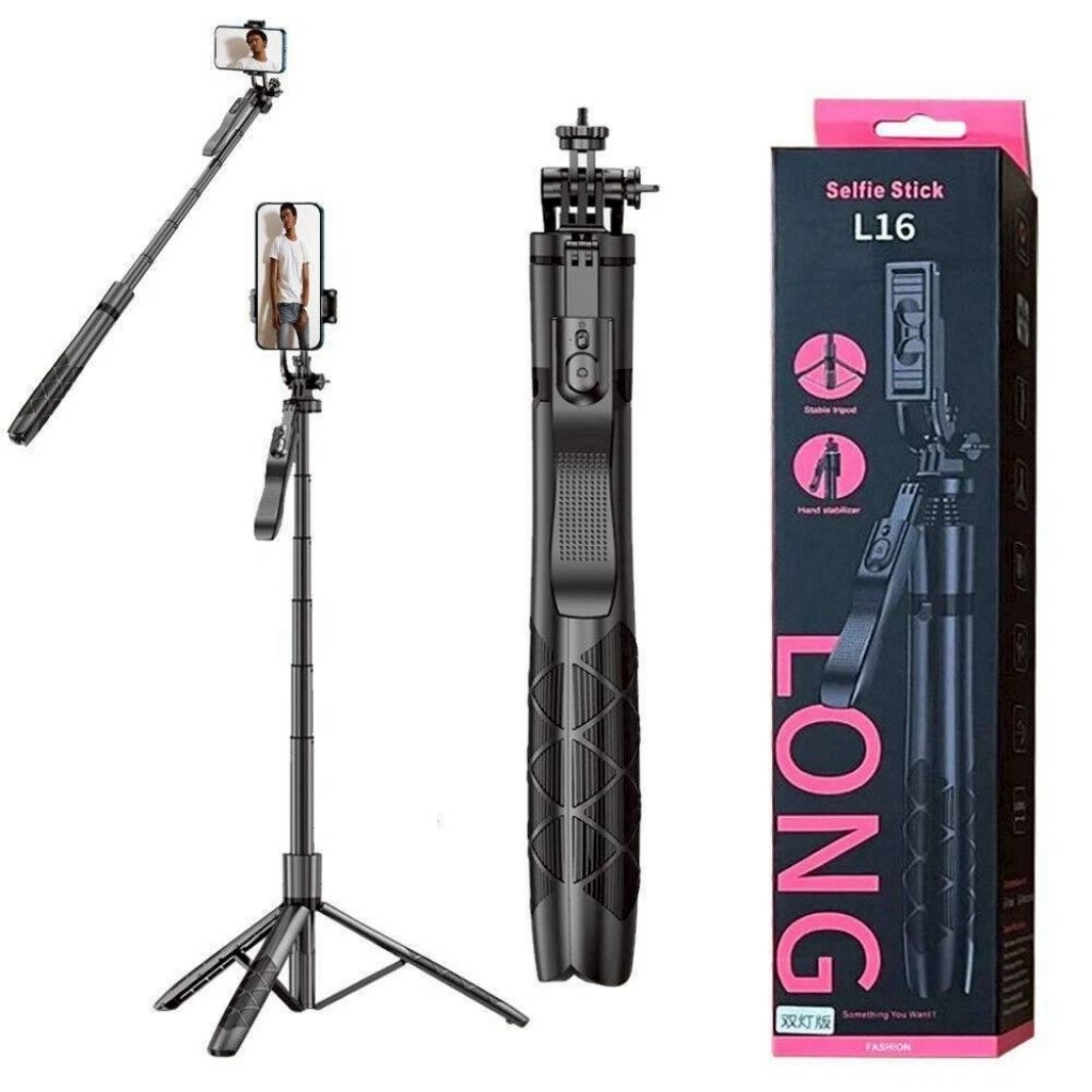 ไม้เซลฟี่ L16 (ส่งไว) ขาตั้งกล้องบลูทูธ หมุนได้ 360 องศา