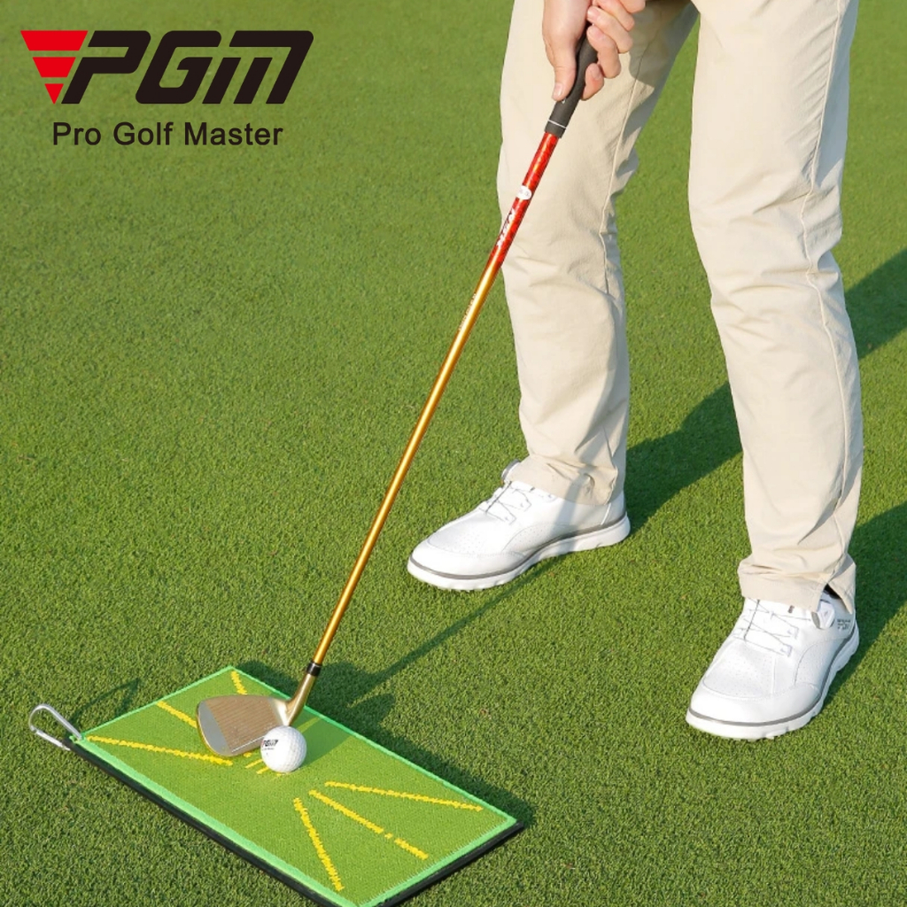 [11GOLF] แผ่นพรมสำหรับฝึกซ้อมกอล์ฟ Mat PGM (DJD038/ DJD044) ตรวจเช็ครอย Divot golf display direction board hitting mat