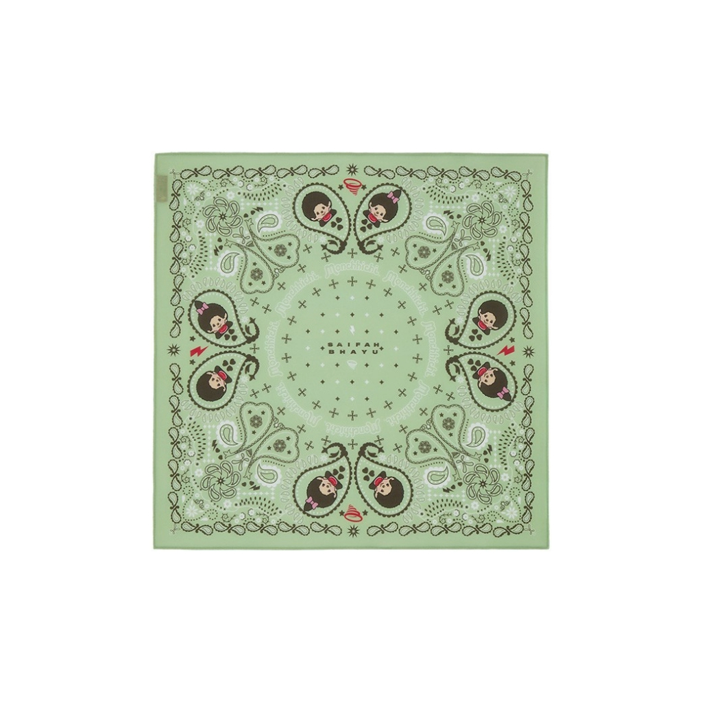 (DROP 2) PAISLEY BANDANA SCARF - GREEN