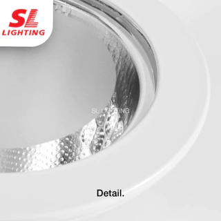 SL Lighting โคมไฟดาวน์ไลท์ฝังฝ้า | 6-G-620 & 6-G-625 4นิ้ว 5นิ้ว ขั้ว E27 ขาว ดำ Downlight หน้ากระจก