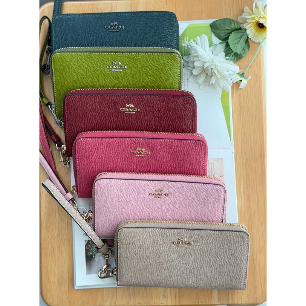 ✅🎀 (สด-ผ่อน) C3441 C4451 ONG ZIP AROUND WALLET