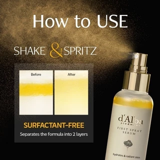 d'Alba White Truffle d alba First Spray Serum 100ml สเปรย์เซรั่มดัลบา บำรุงผิว กระจ่างใส ชุ่มชื้น ติดทนนาน ทุกสภาพผิว
