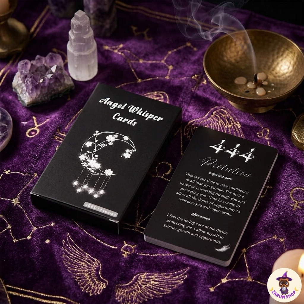 [มาใหม่🌈] ไพ่ออราเคิล ไพ่ทาโรต์ (พร้อมส่ง🇹🇭) ออราเคิลการ์ด Angel Whisper Cards🖤🍀✨