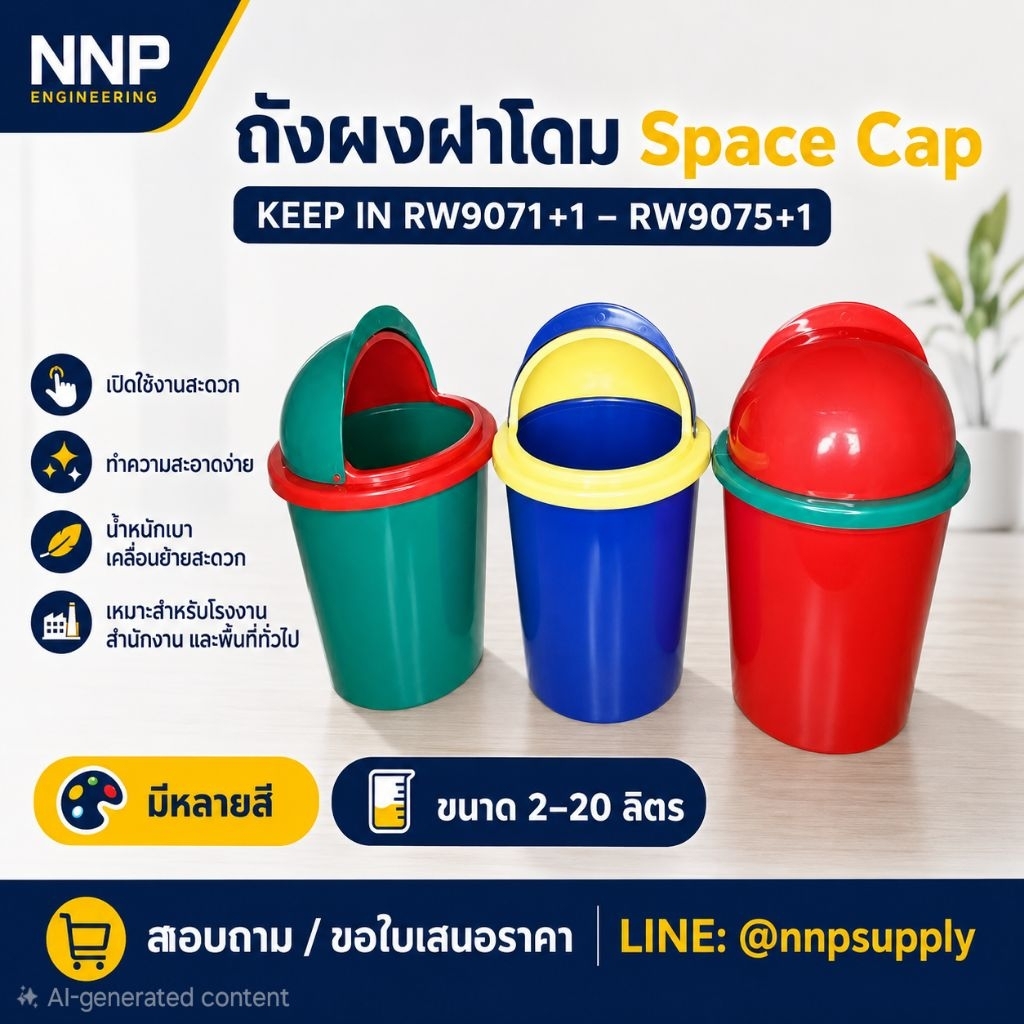 KEEP ถังผงสเปซแค็ป 2-20 ลิตร พร้อมส่ง ออกใบกำกับภาษีได้