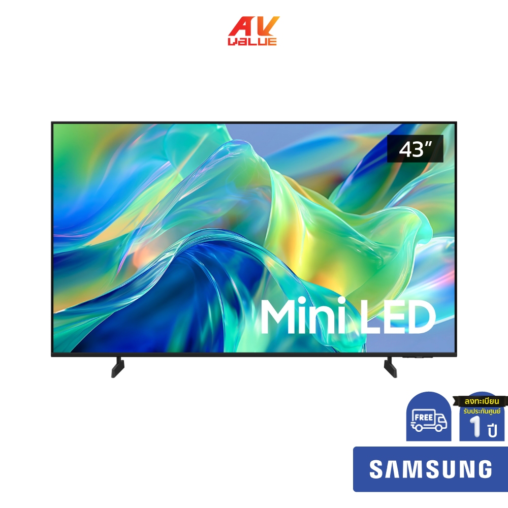 Samsung Mini LED 4K TV รุ่น UA43M1EHAKXXT ทีวีขนาด 43 นิ้ว M1EH Series ( 43M1EH , 43M1E , M1E )