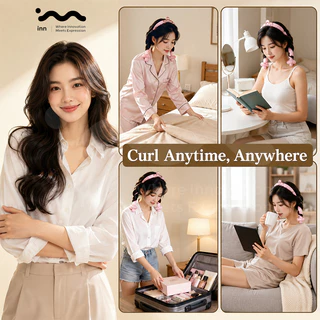 inn โรลม้วนผมไม่ใช้ความร้อน heatless curls โรลม้วนผม ที่ม้วนผม ที่ลอนผมไม่ใช้ความร้อน ทำผมลอนธรรมชาติ พร้อมส่งจากไทย