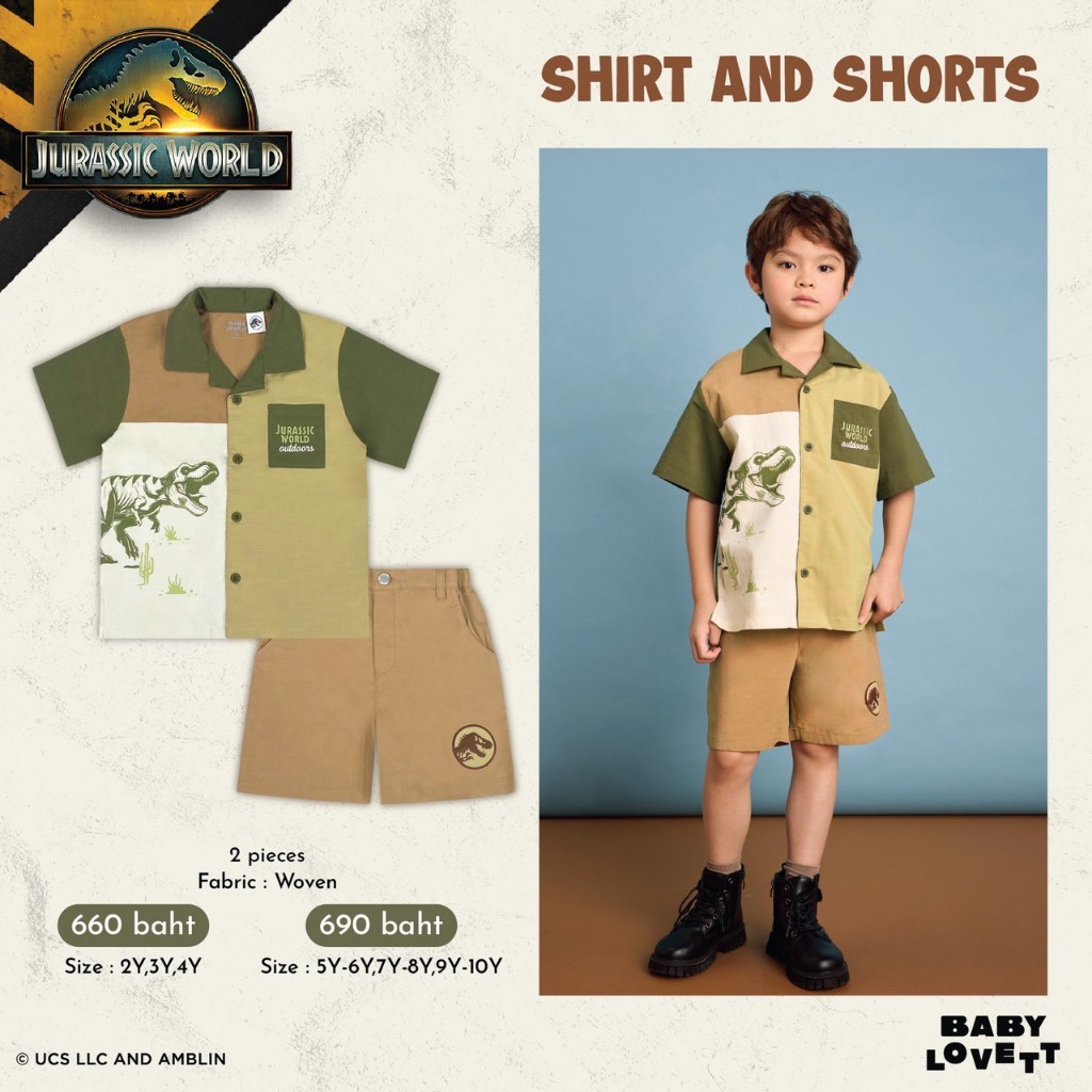 [Babylovett] 16 Drop3 Jurassic World - Shirt and Shorts